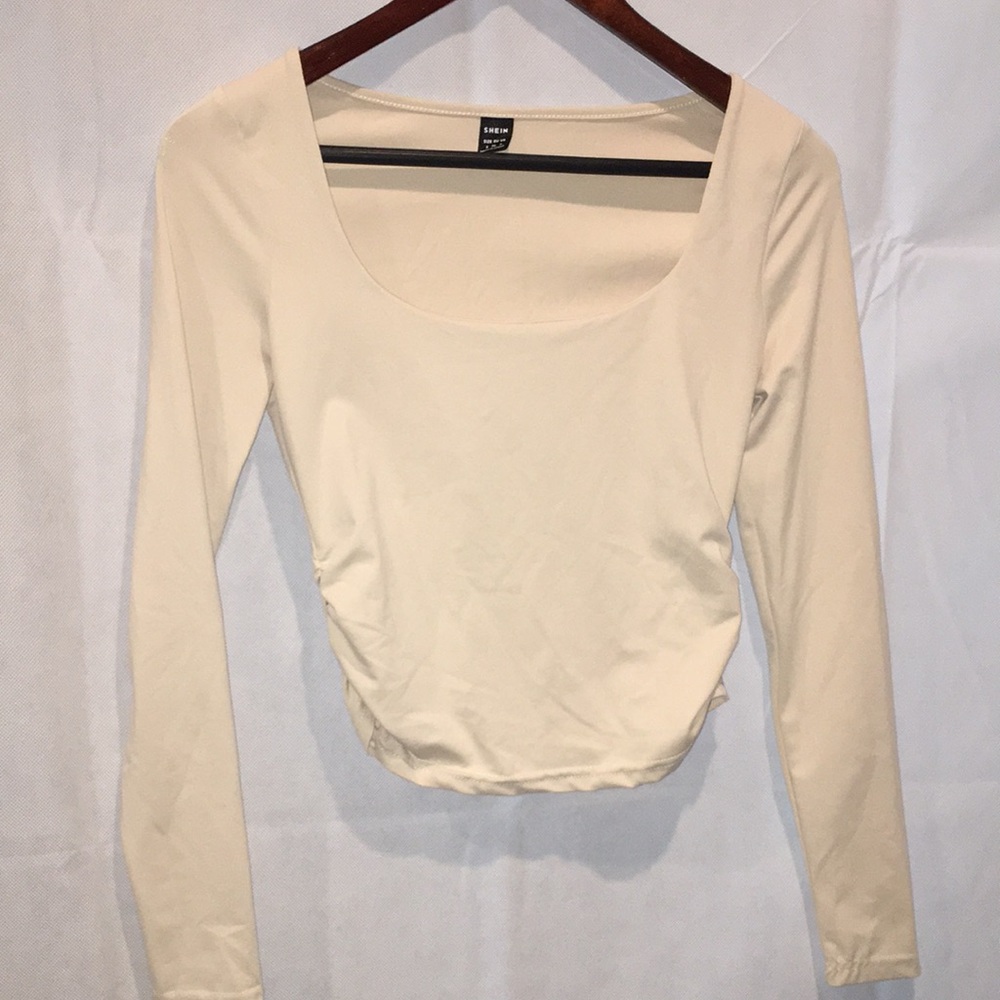 Shein Light Beige Long Sleeve Top | Size 4